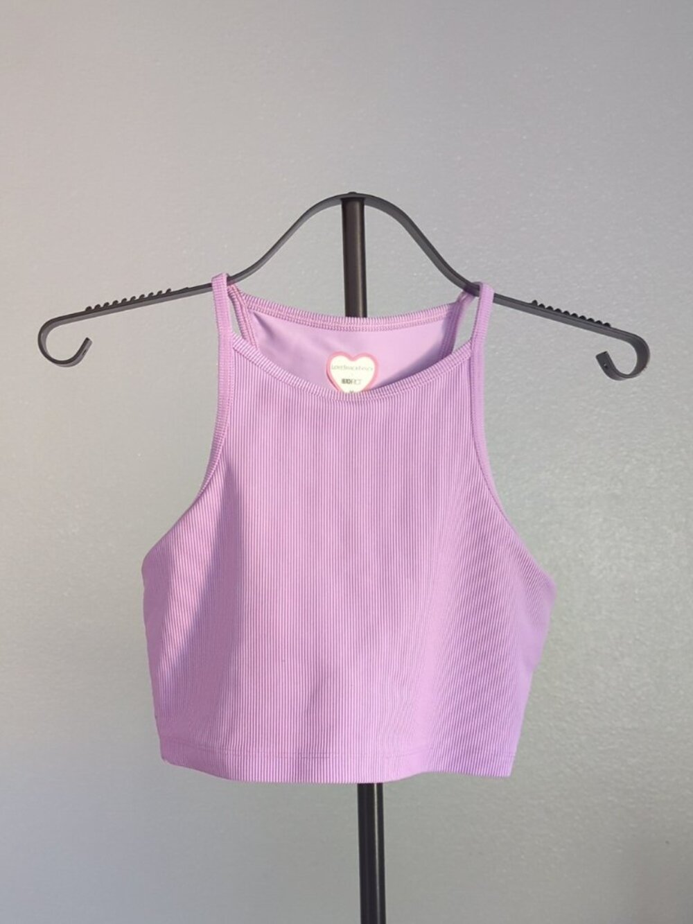 LoveShackFancy x Beach Riot Anna Tank Bra Lilac Purple Medium